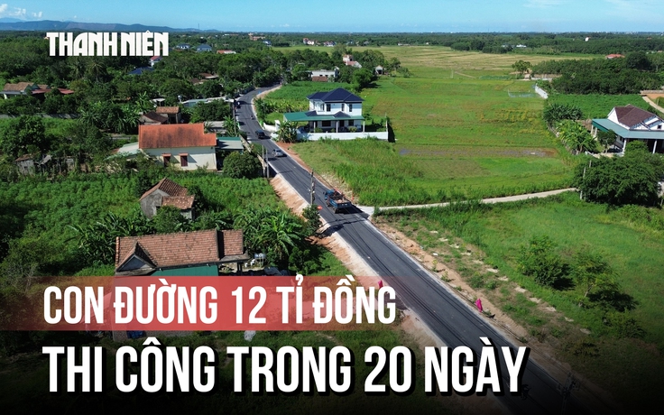 Cận cảnh con đường 12 tỉ đồng, thi công ‘thần tốc’ 20 ngày ở Quảng Trị