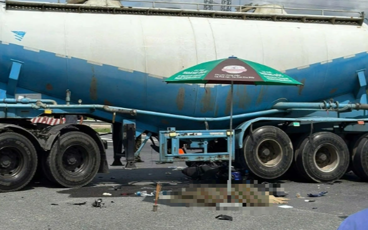 Hai người tử vong sau va chạm với xe bồn chở xỉ than ở nhiệt điện Vĩnh Tân