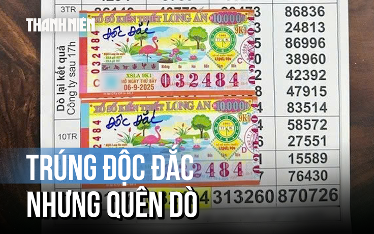 Trúng độc đắc nhưng quên dò, một tuần sau mới chạy xe đi đổi thưởng