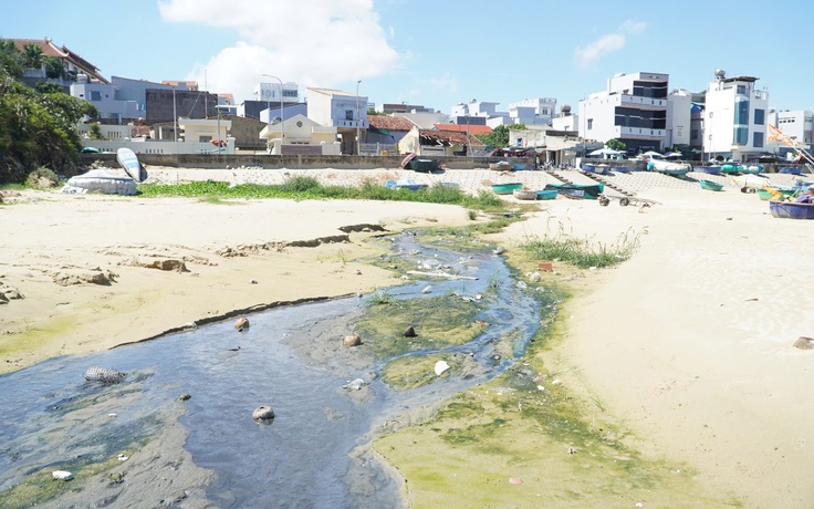 Xử lý tình trạng nước thải chảy ra biển sau phản ánh của Báo Thanh Niên