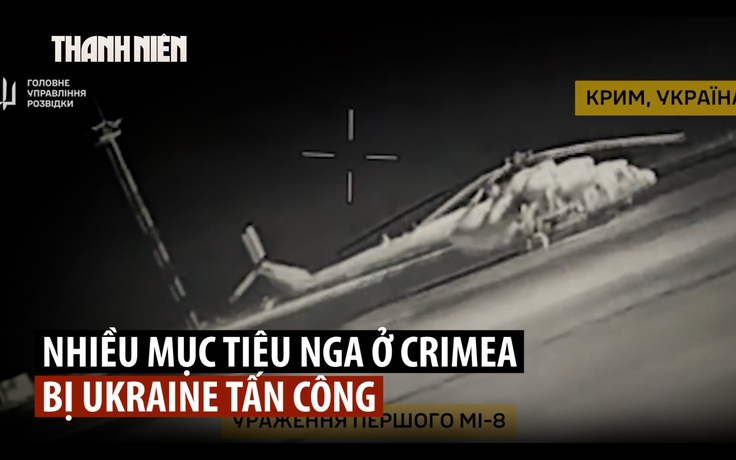 Ukraine tấn công hàng loạt mục tiêu tại Crimea