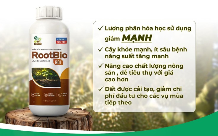 Tối ưu chi phí phân bón, tăng lợi nhuận mùa vụ cùng Rootbio R01: Giải pháp bền vững cho nhà nông Việt