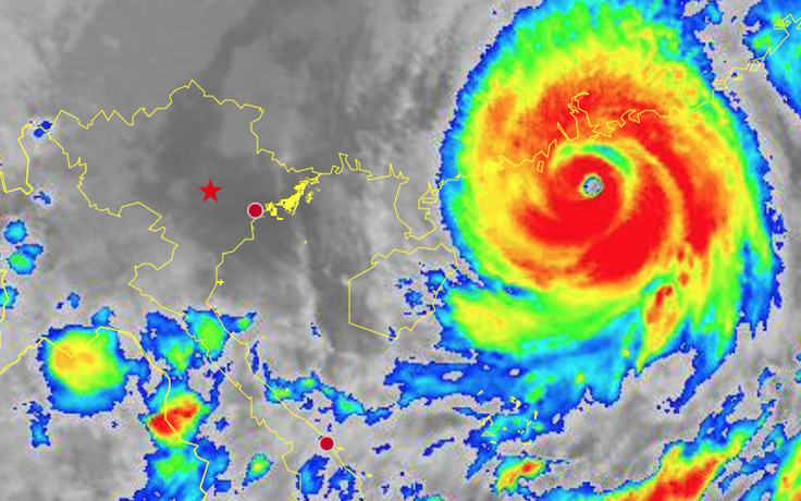 Siêu bão Ragasa cách Quảng Ninh 650 km, Biển Đông bão chồng bão