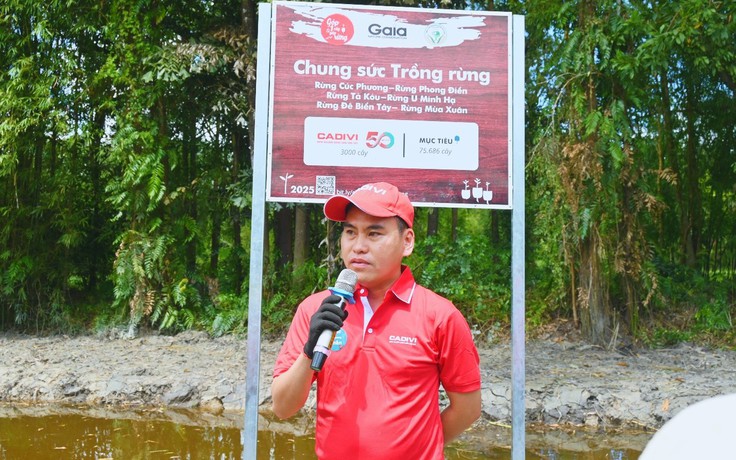 CADIVI phát động chương trình trồng cây ‘Trao mạch sống  xanh, Ươm tương lai bền vững’