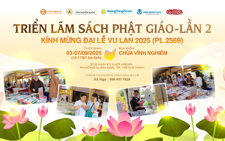 Triển lãm sách Phật giáo tại chùa Vĩnh Nghiêm: Điểm hẹn tâm linh mùa Vu Lan 2025