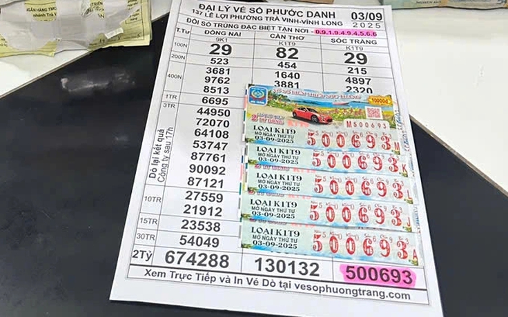 Khách trúng 10 tỉ xổ số miền Nam đài Đà Lạt, đại lý đến nhà đổi thưởng