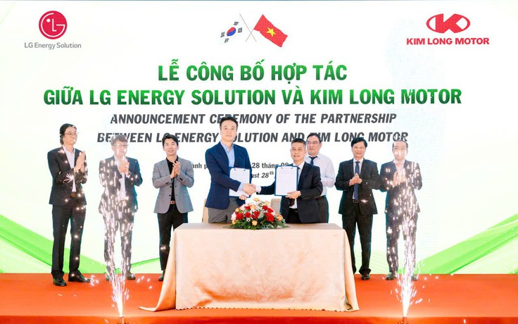 Kim Long Motor hợp tác Công ty LG Energy Solution sản xuất pin ô tô điện