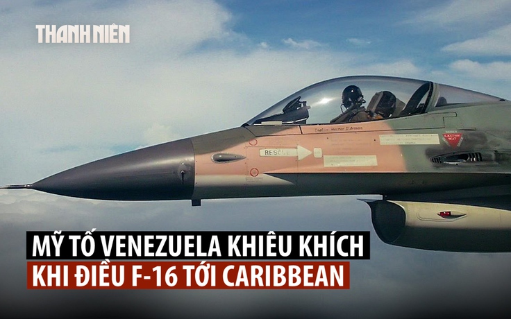 Venezuela cho chiến đấu cơ F-16 bay gần tàu chiến Mỹ?