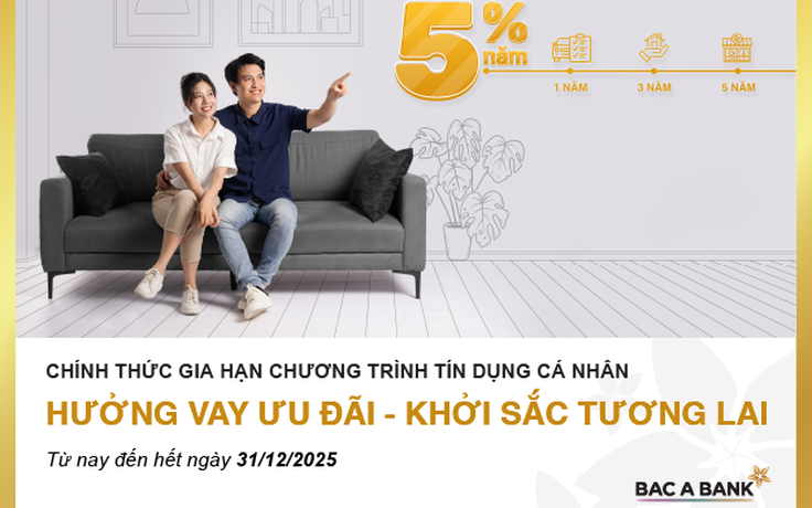 Khởi sắc cùng BAC A BANK – Vay vốn ưu đãi chỉ từ 5%/năm