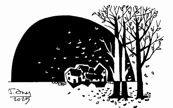 Mùa thu thăm thẳm nỗi niềm lá rơi… - Thơ của Đoàn Trọng Hải