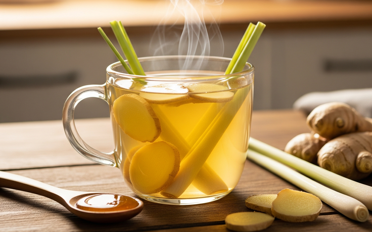 Trà sả gừng: Nhiều lợi ích và cách pha tốt nhất