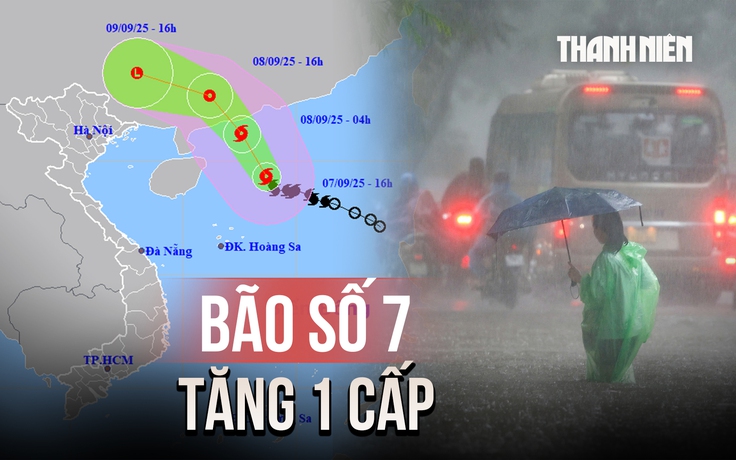 Bão số 7 tăng cấp, cảnh báo mưa lớn diện rộng ở Bắc bộ