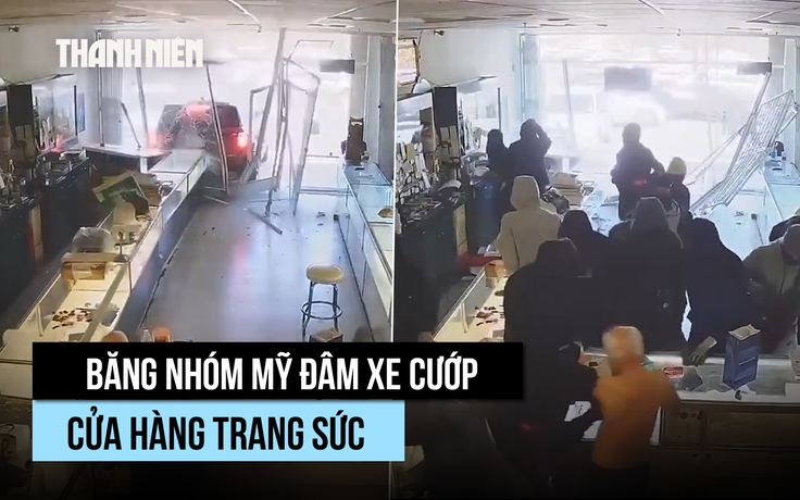 Táo tợn đâm xe cướp tiệm vàng người Việt ở California