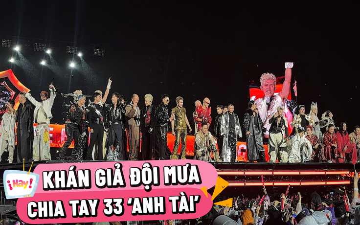 Khán giả đội mưa chia tay 33 ‘Anh tài’ của 'Anh trai vượt ngàn chông gai'