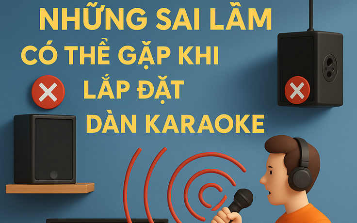 Những sai lầm có thể gặp khi lắp đặt dàn karaoke tại nhà