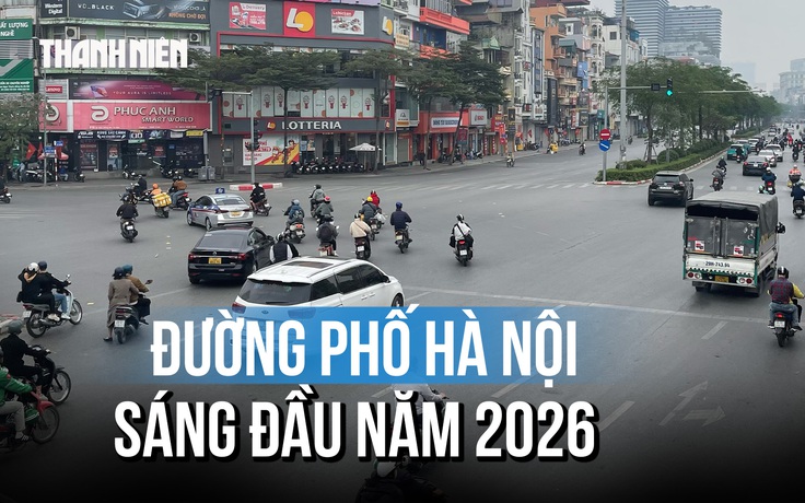 Giao thông Hà Nội sáng đầu năm: Các nút trọng điểm vẫn đông phương tiện