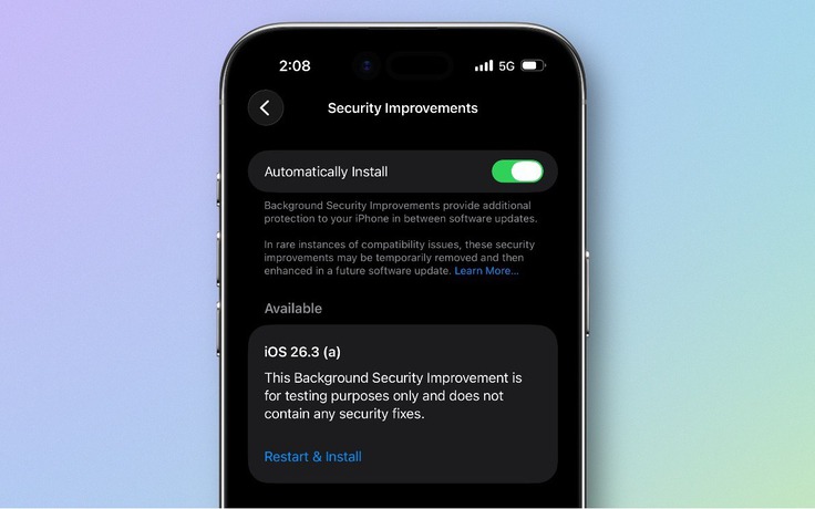 Apple phát hành bản cập nhật 'bí mật' cho người dùng iPhone