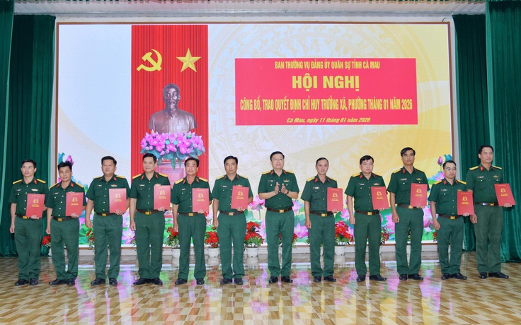 Cà Mau điều động, bổ nhiệm 64 chỉ huy trưởng Ban CHQS xã phường