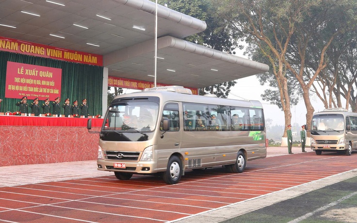 121 phương tiện đưa đón hơn 1.400 đại biểu dự Đại hội XIV của Đảng