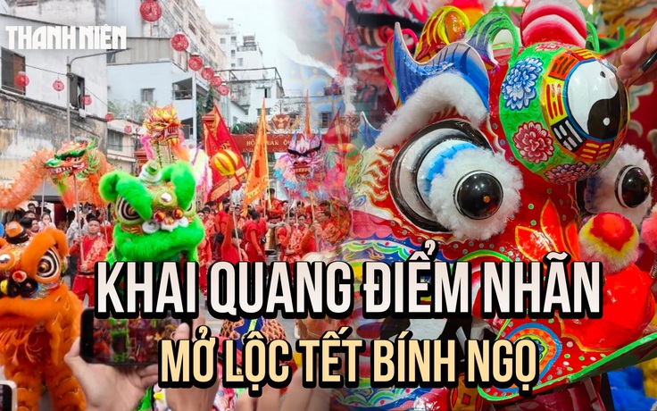Tết Bính Ngọ 2026: Khai quang điểm nhãn, đánh thức mùa lân sư rồng tại Chợ Lớn