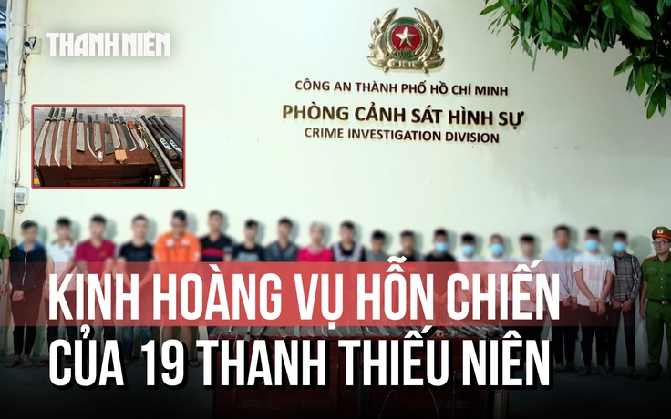 Tạm giữ 19 thanh thiếu niên đuổi đánh nhau gây náo loạn đường phố