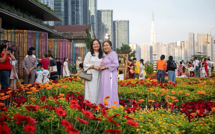 Phố phường TP.HCM rực rỡ sắc xuân