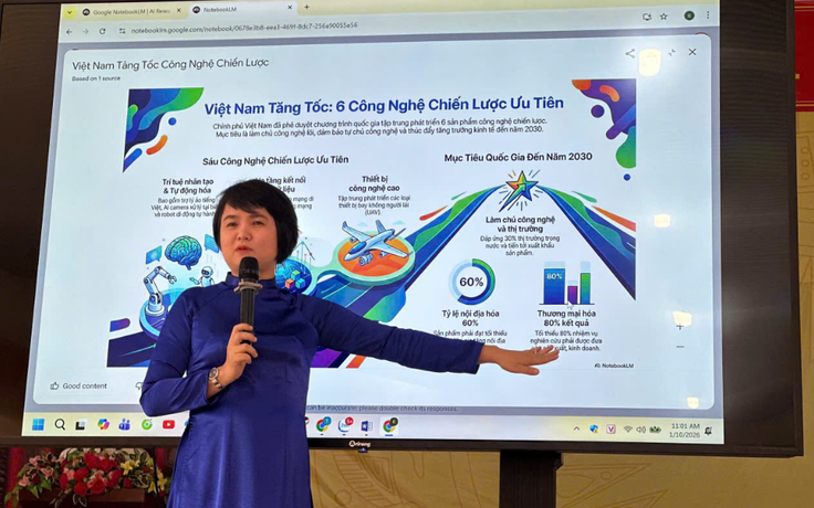 Lâm Đồng: Bình dân học vụ số AI về tới xã biên giới Quảng Trực