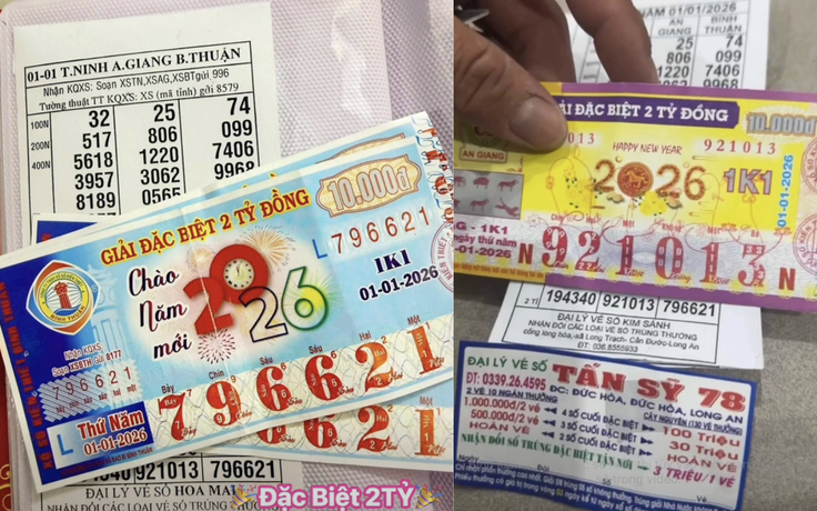 'Lấy hên' từ hàng loạt vé trúng độc đắc xổ số miền Nam  đầu năm 2026