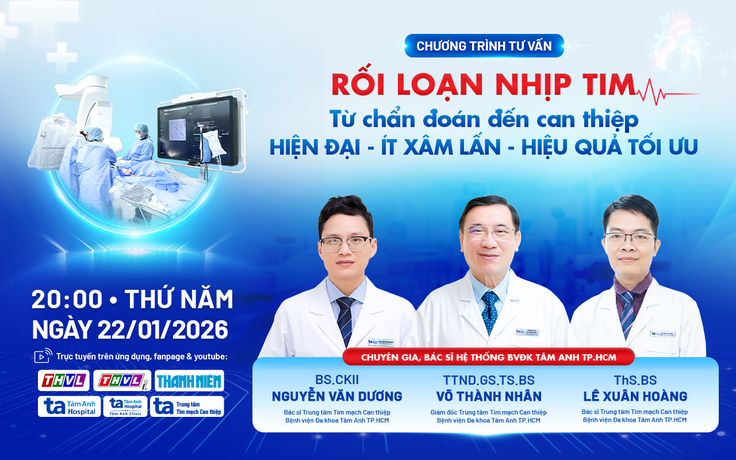 Chẩn đoán sớm và can thiệp đúng thời điểm - Giảm biến chứng rối loạn nhịp tim