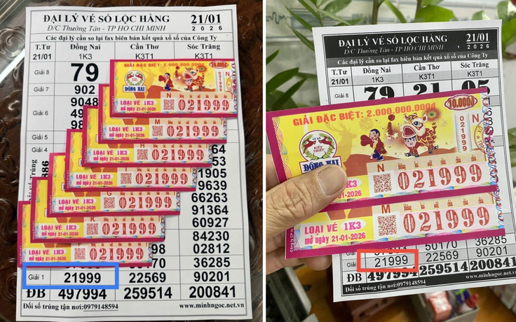 Dãy số đẹp 1999 giúp hàng loạt khách trúng xổ số miền Nam, nhận tiền mặt