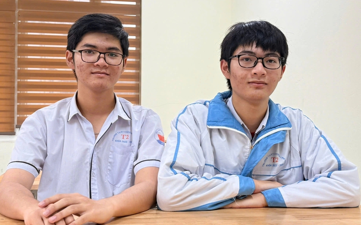Cặp song sinh cùng đoạt giải nhất học sinh giỏi quốc gia