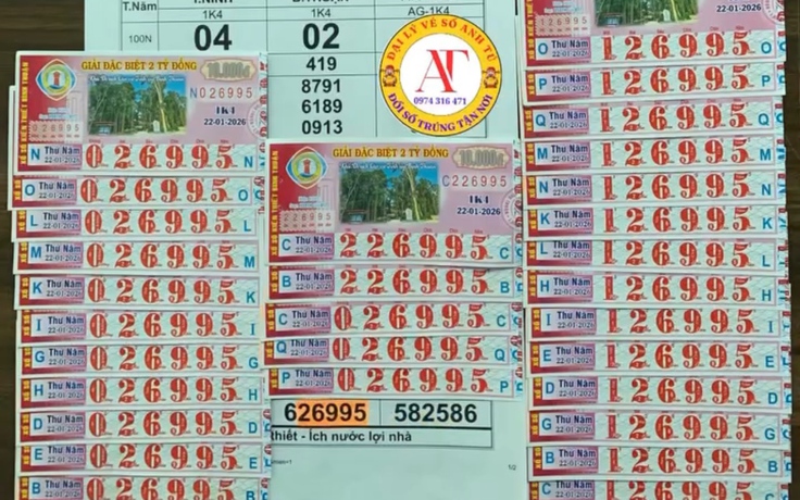 Hai người đàn ông ở TP.HCM trúng 2,3 tỉ đồng xổ số miền Nam