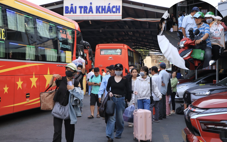 Mới ngày thứ ba nghỉ Tết Dương lịch: Ùn ùn người từ miền Tây trở lại TP.HCM sớm