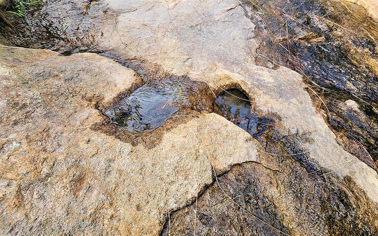 Bí ẩn bàn chân tiên tại di tích cách mạng