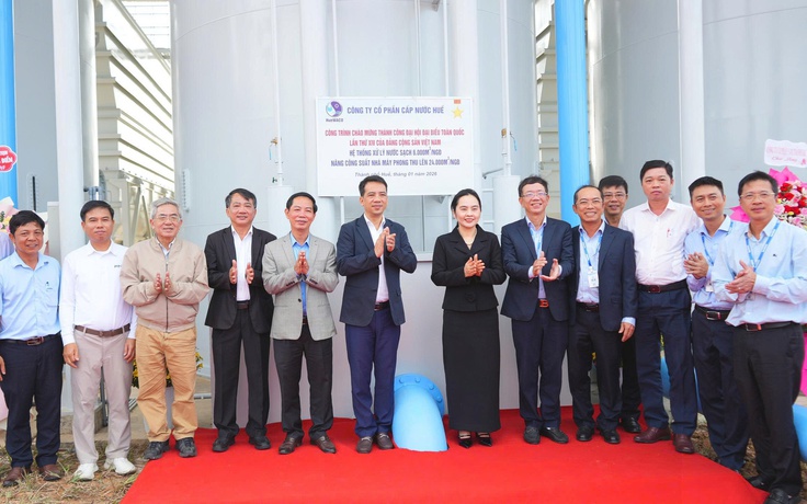 Vận hành nhà máy cấp nước sạch cho 130.000 người dân phía bắc TP.Huế