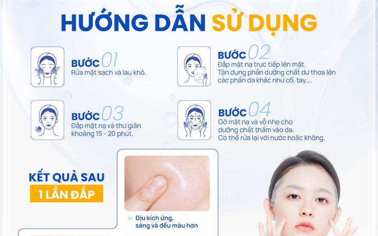 Hướng dẫn sử dụng mặt nạ Trioderma: Bí kíp dưỡng da căng mọng sau 1 đêm