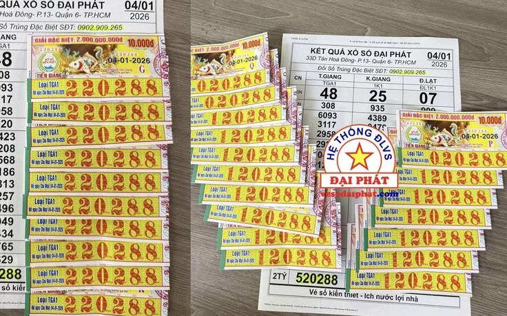 Hàng loạt vé trúng xổ số miền Nam, khách TP.HCM 'rinh lộc' đầu năm về nhà
