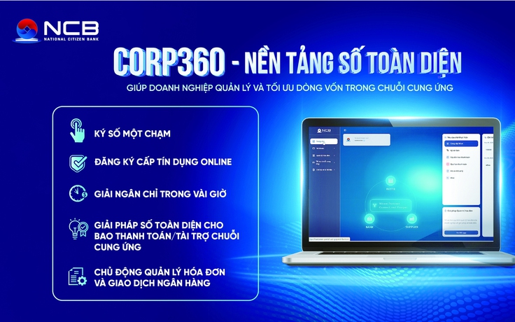 NCB triển khai nền tảng tài trợ chuỗi cung ứng Corp360