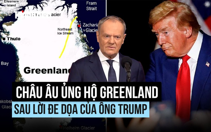 Giới lãnh đạo châu Âu ủng hộ Greenland sau đe dọa mới từ ông Trump