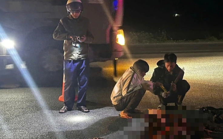 Phát hiện thi thể nam giới không nguyên vẹn trên QL1, nghi liên quan đến xe chở quặng