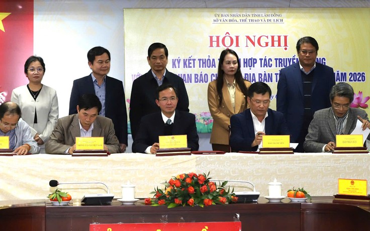 Lâm Đồng ký kết hợp tác truyền thông với 29 cơ quan báo chí