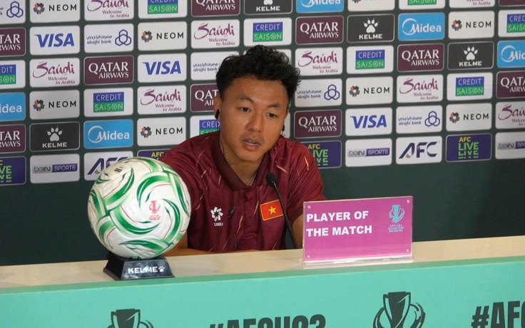 Thái Sơn nói gì khi giành danh hiệu Cầu thủ xuất sắc nhất trận U.23 Việt Nam thắng Kyrgyzstan?