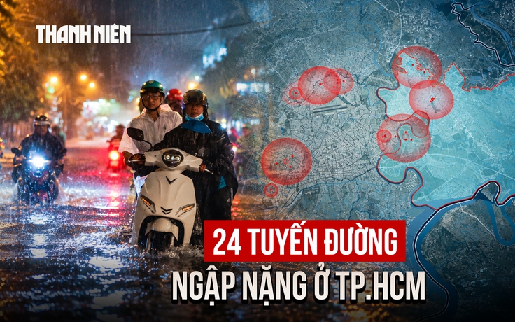 159 điểm ngập ở TP.HCM: Bản đồ 24 tuyến ngập nặng thường xuyên cần lưu ý