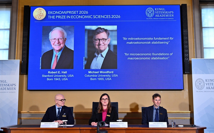 Giải Nobel Kinh tế 2026 cho mô hình đột phá giúp 'chèo lái' nền kinh tế