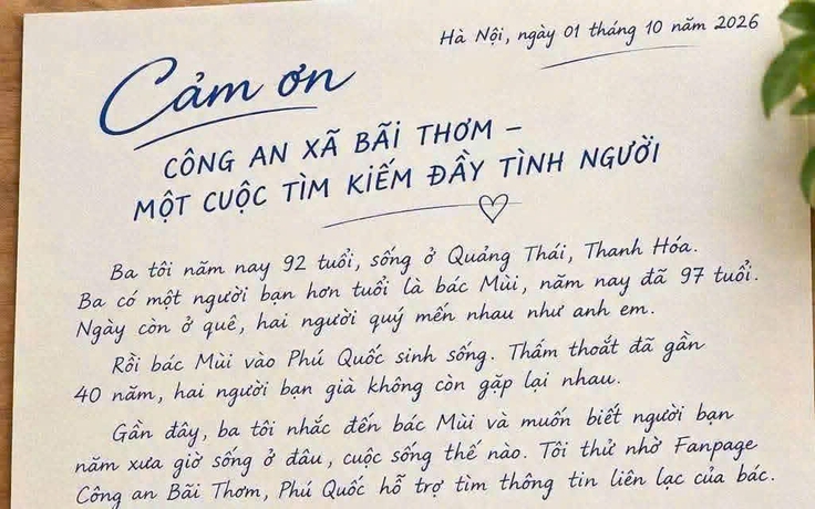 Công an giúp cụ ông 92 tuổi tìm lại bạn thân sau hơn 40 năm mất liên lạc