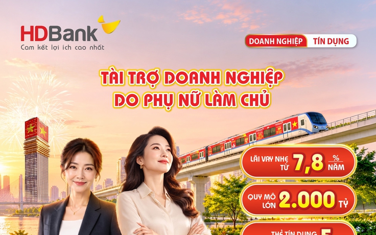 HDBank dành 2.000 tỉ đồng cho doanh nghiệp do phụ nữ làm chủ, lãi chỉ từ 7,8%/năm