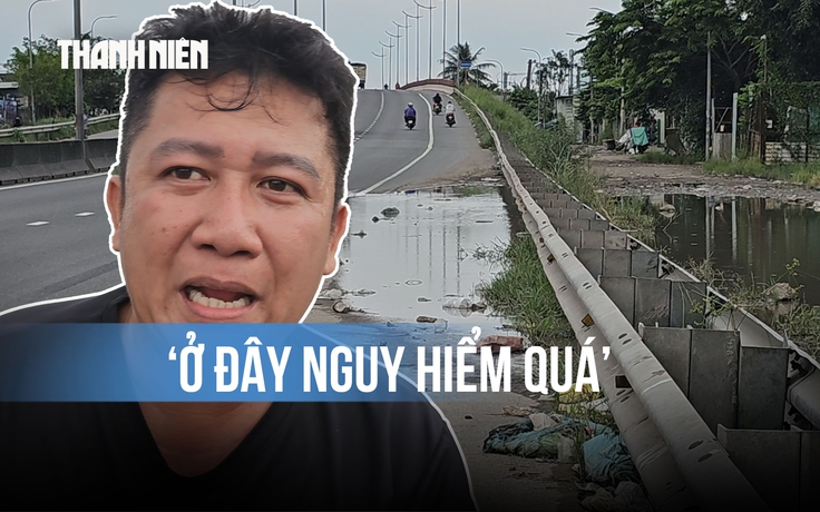 Ngập nước trên đường Võ Trần Chí: Xe máy phải lách sang làn ô tô, người dân bất an