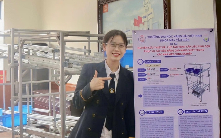 Nữ sinh hàng hải đạt GPA 3,9 theo đuổi nghiên cứu từ bài toán thực tế