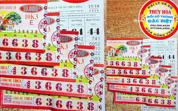 Dãy số đẹp giúp 2 người ở TP.HCM cùng trúng số 2,2 tỉ xổ số miền Nam