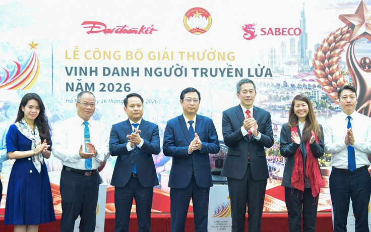 SABECO đồng hành cùng giải thưởng 'Vinh danh Người truyền lửa' 2026 SABECO đồng hành cùng giải thưởng 'Vinh danh Người truyền lửa' 2026